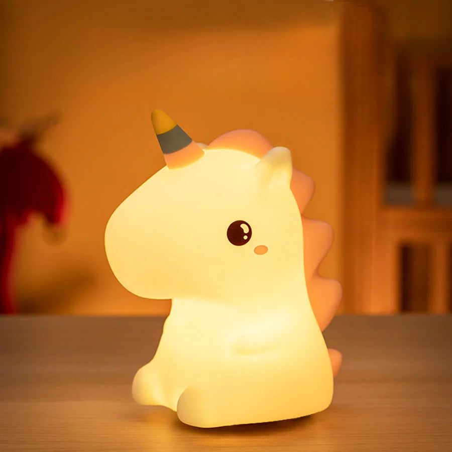 Veilleuse licorne en silicone pour enfants