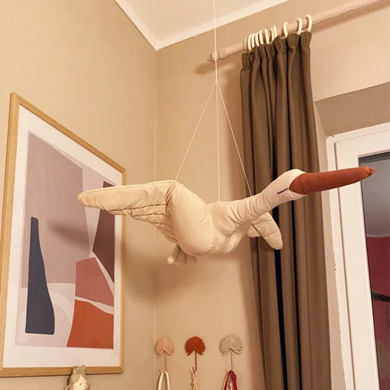 Décoration suspendue cygne pour chambre d'enfants