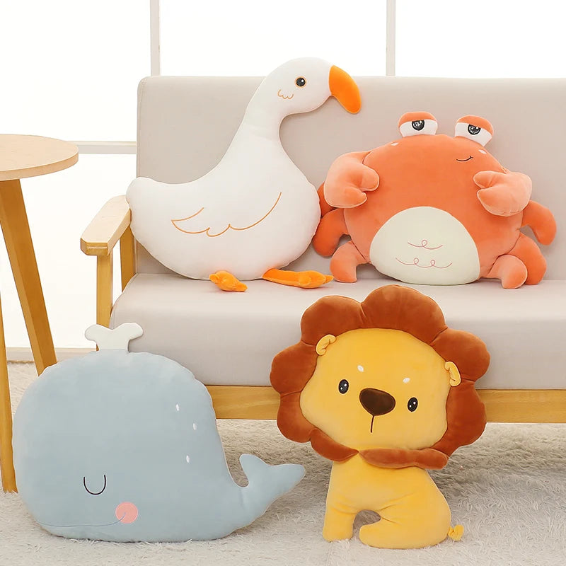 Coussin animaux tout doux pour enfant