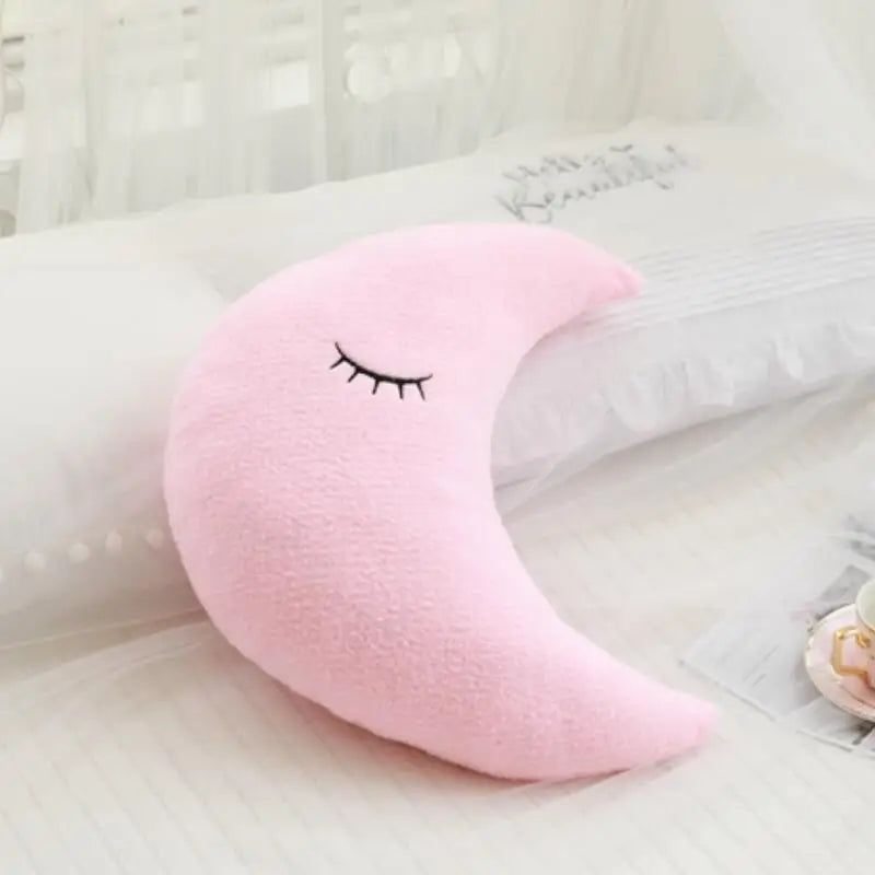 Coussin ciel tout doux, lune grise