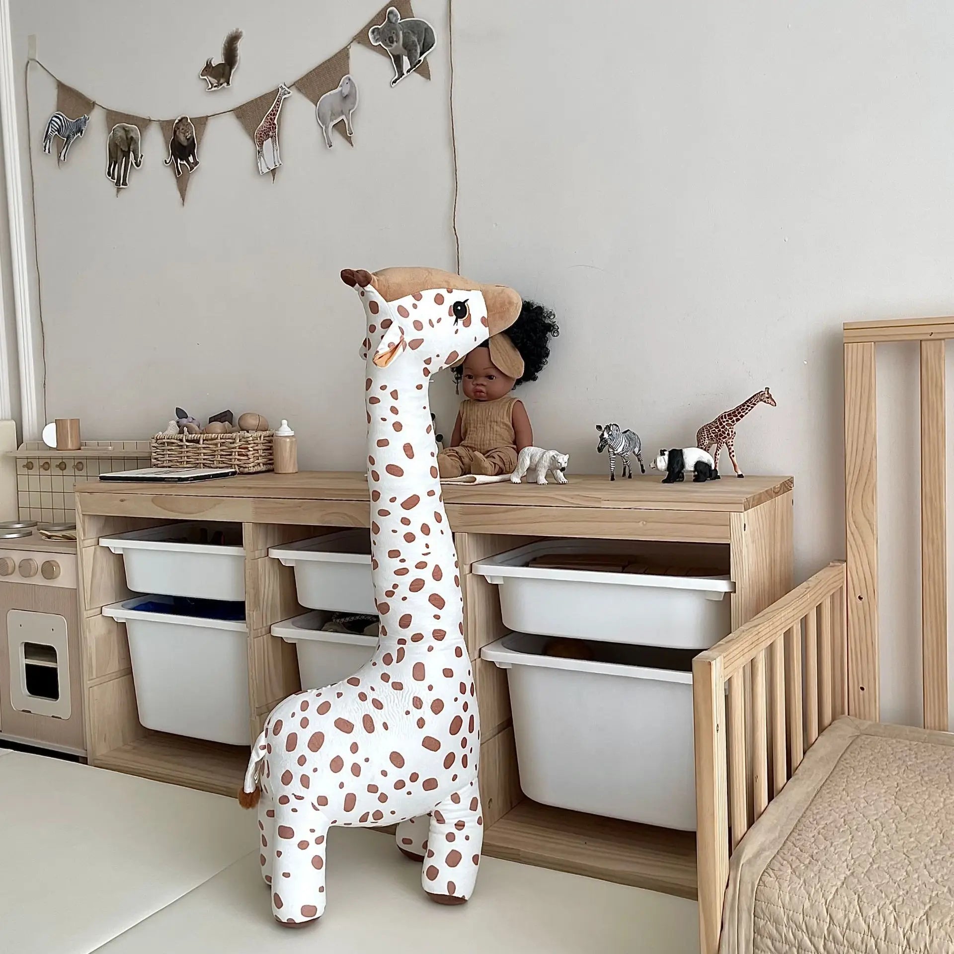 Peluche girafe XXL décorative