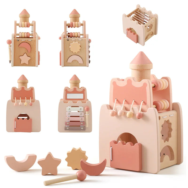 Jouets Montessori empilables en bois