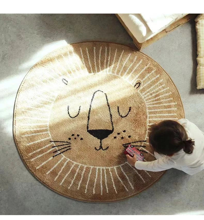 Tapis lion enfant ludique