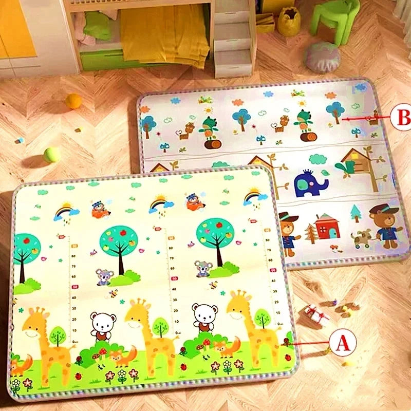 Tapis de jeux réversible girafe coloré