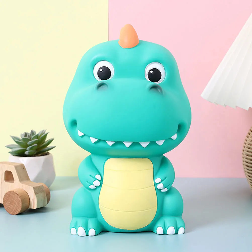 Tirelire dinosaure pour enfants en plastique