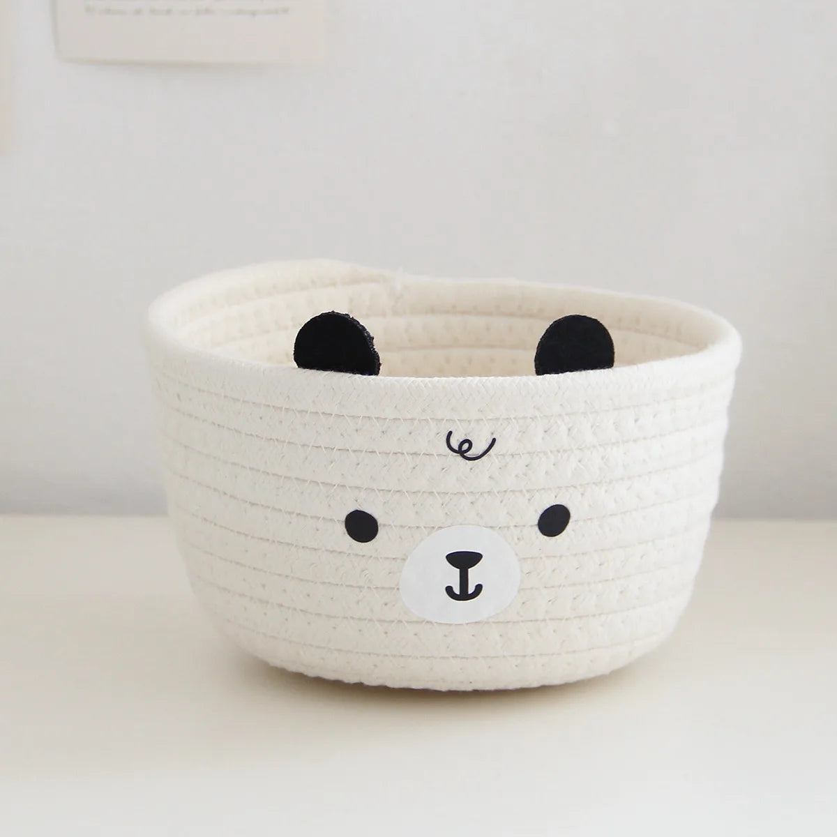 Panière de rangements ourson pour chambre d'enfant