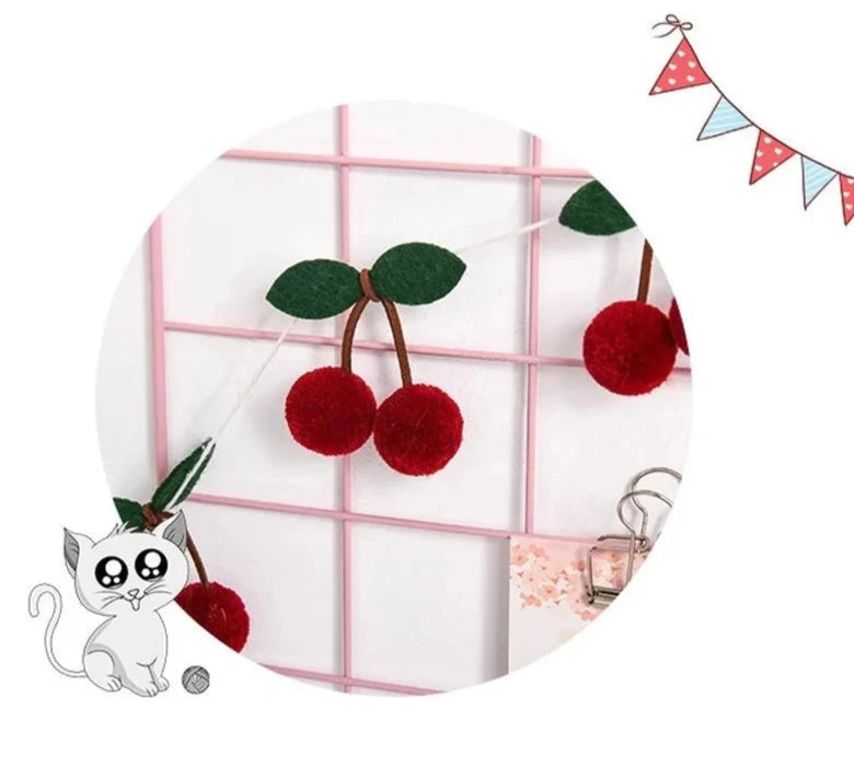 Guirlande de cerises décorative pour enfants