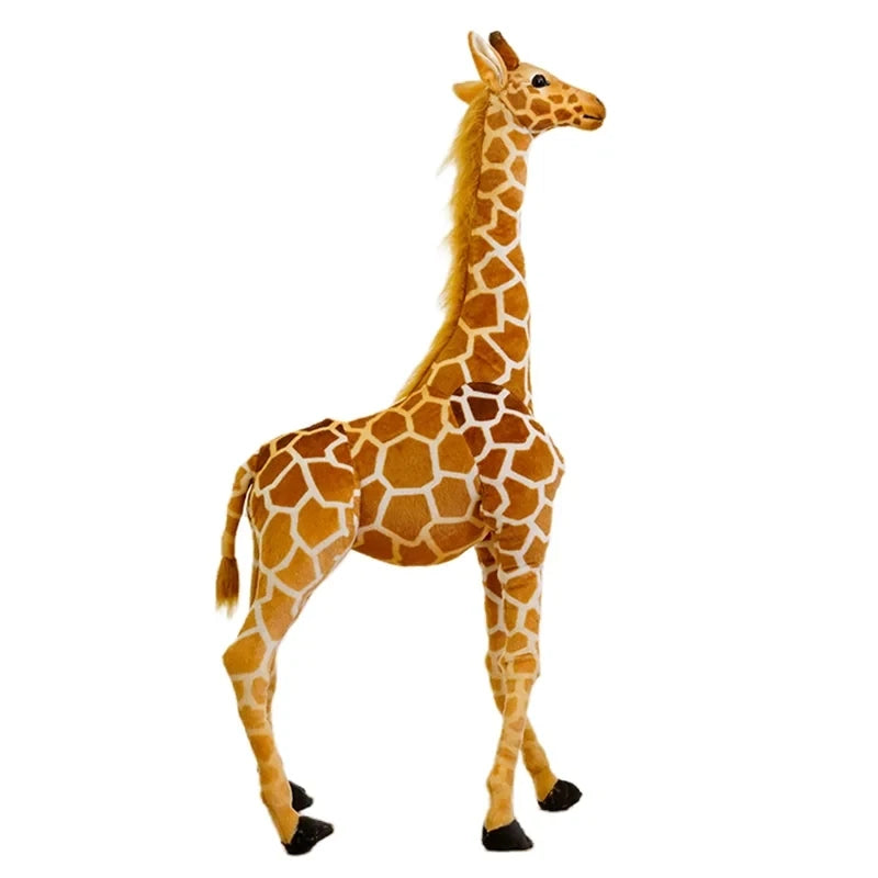 Peluche girafe XXL expressive pour enfants