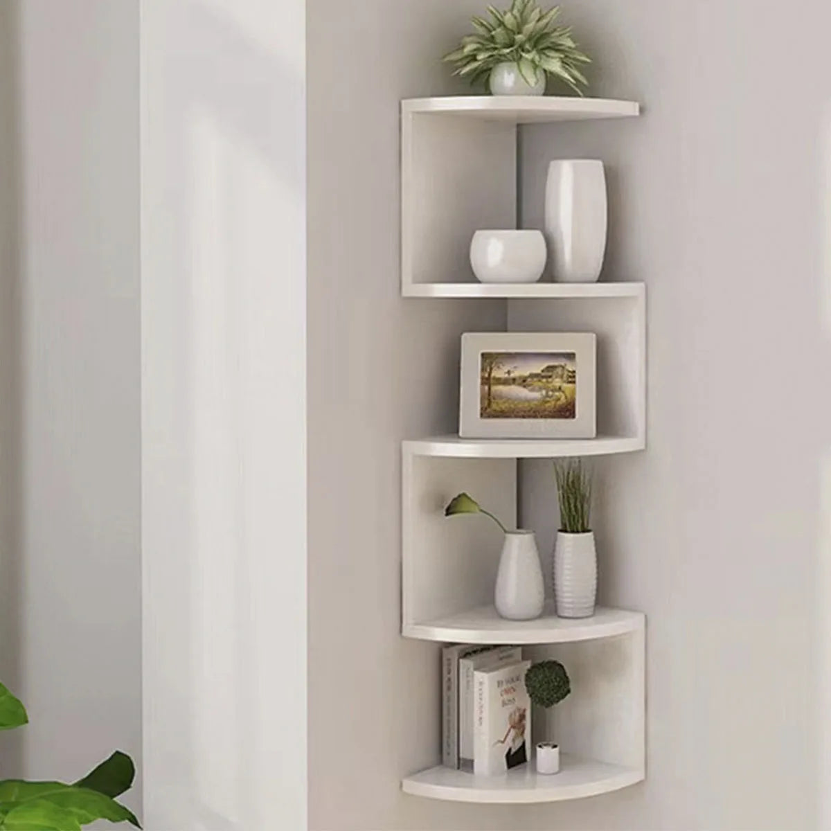 Etagère d'angle murale pour chambre d'enfants