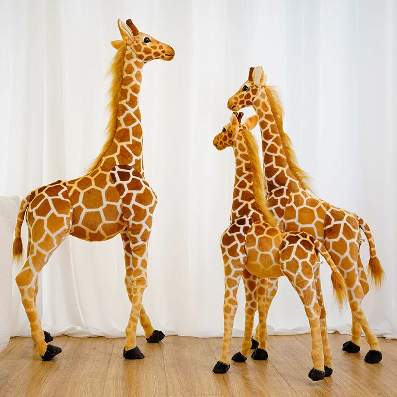 Peluche girafe XXL douce pour enfants