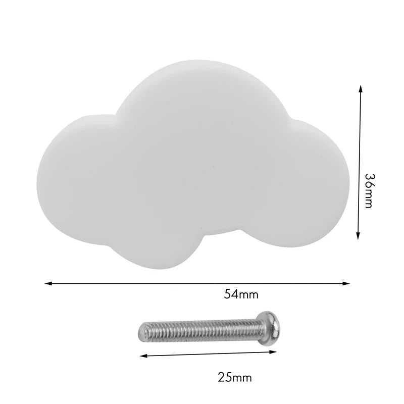 Poignées de meuble décortifs nuages